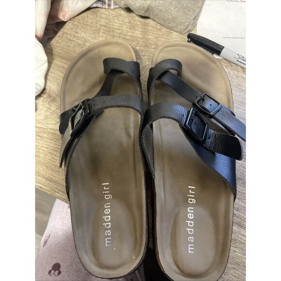 Madden Girl Sandals Brycee Silver Rhinestone Women's Size 6M - Picture 1 of 10